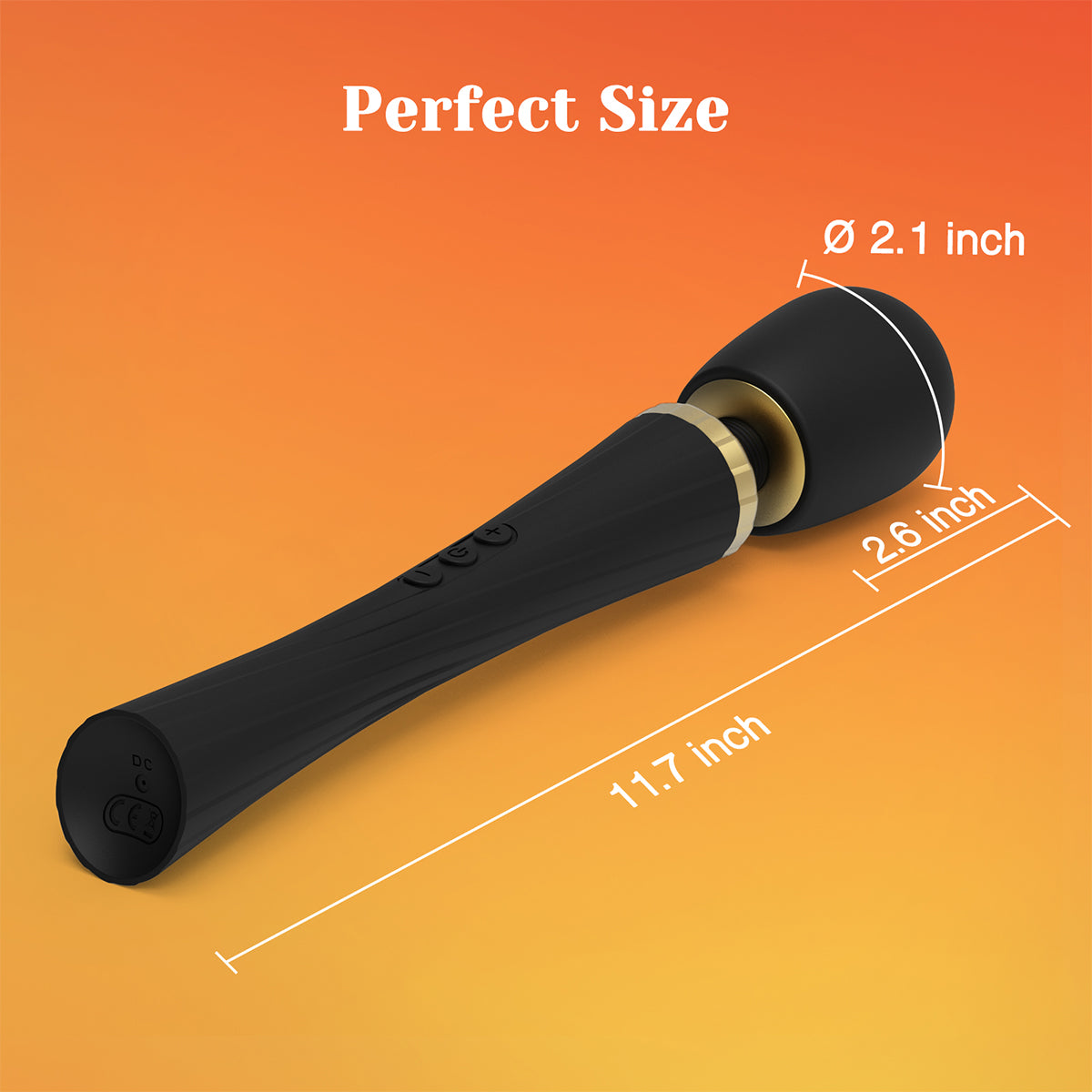 Tracy's Dog - Hammer Wand Clitoral Vibrator Black