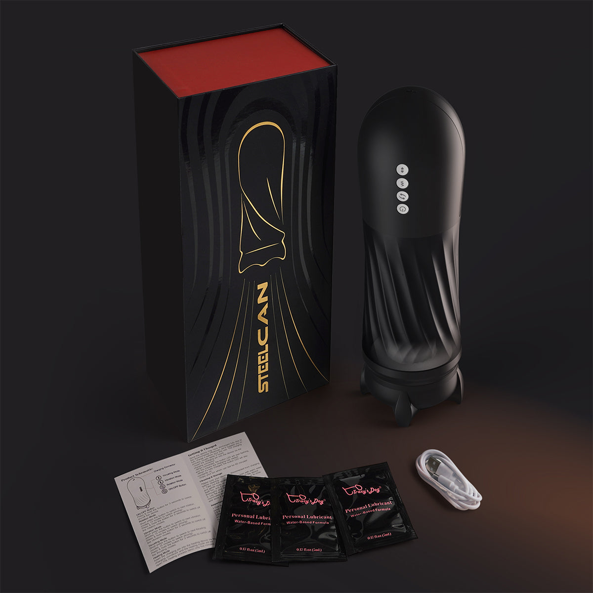 Tracy's Dog - Steelcan Thrusting and Warming Automatic Masturbator