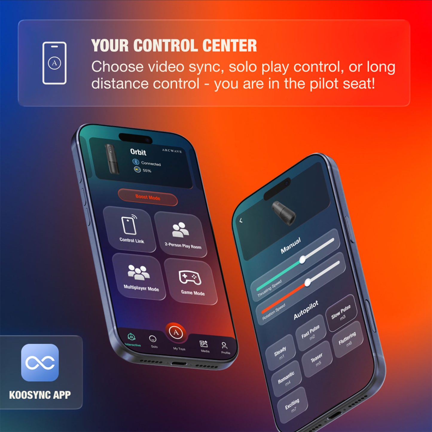 Arcwave - Orbit App - Controlled Rotating Male Stroker