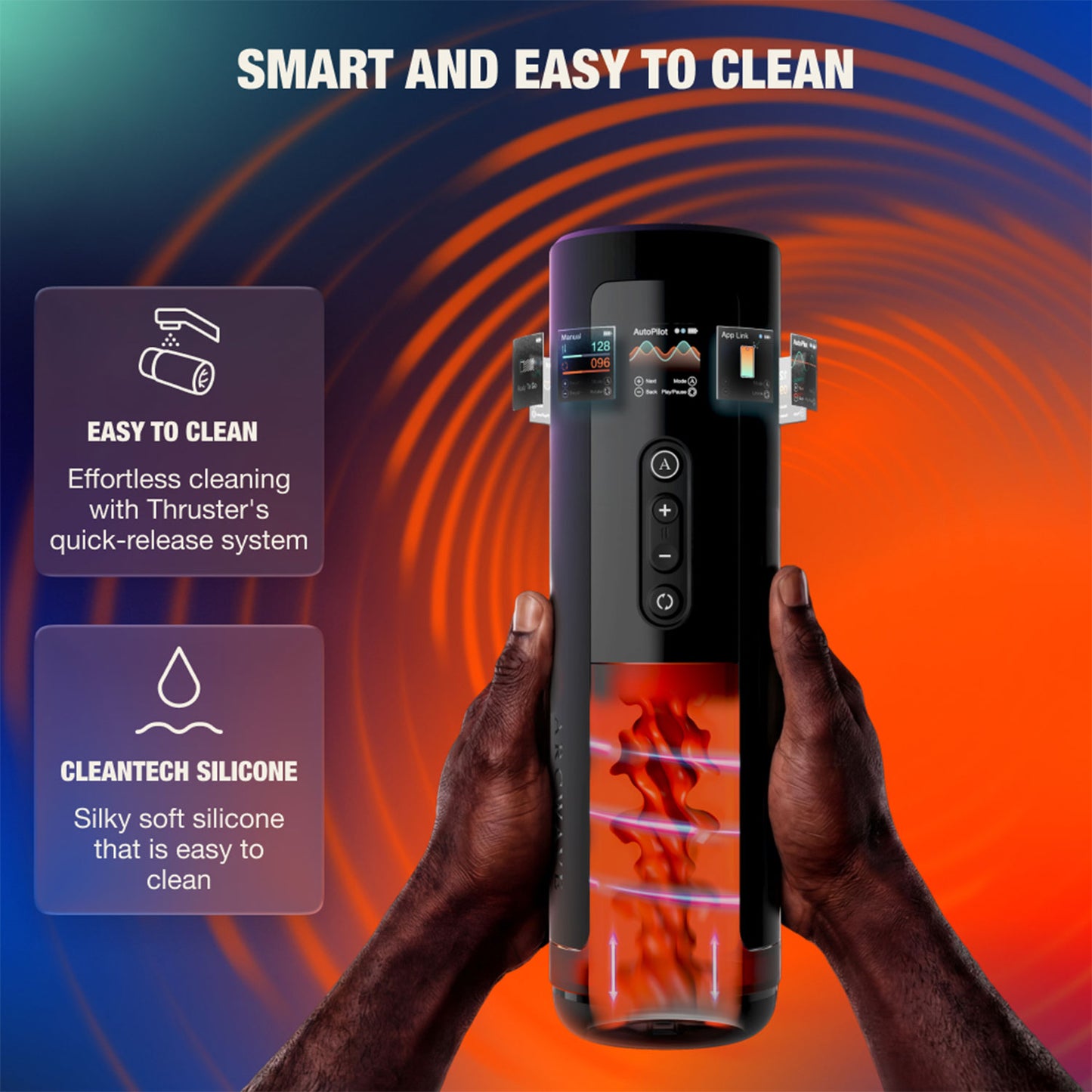 Arcwave - Thruster App-Controlled Thrusting and Rotating Male Stroker