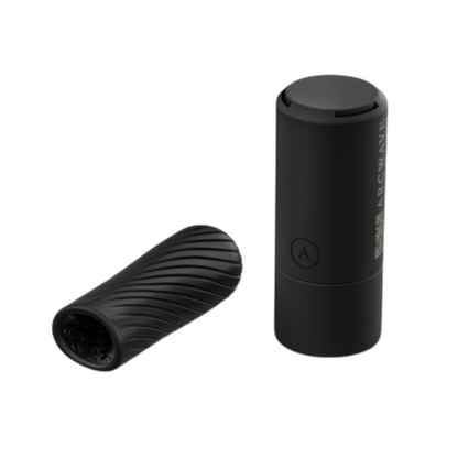 Arcwave Ghost - Pocket Manual Stroker CleanTech Silicone Male Masturbator (Black)