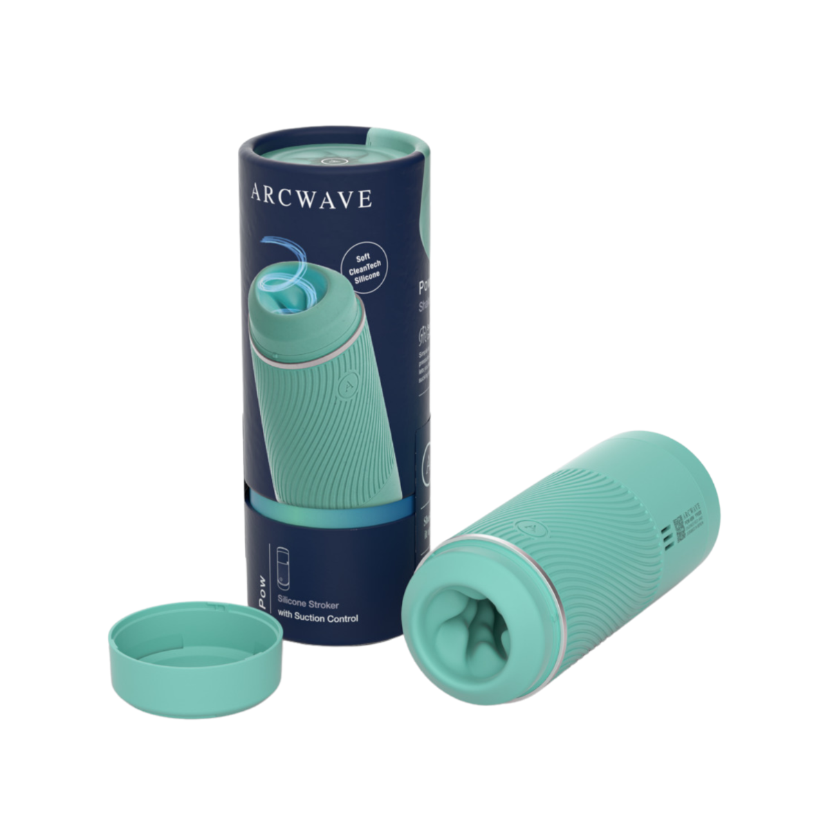 Arcwave - Pow Manual Stroker CleanTech SIlicone Male Masturbator (Mint)