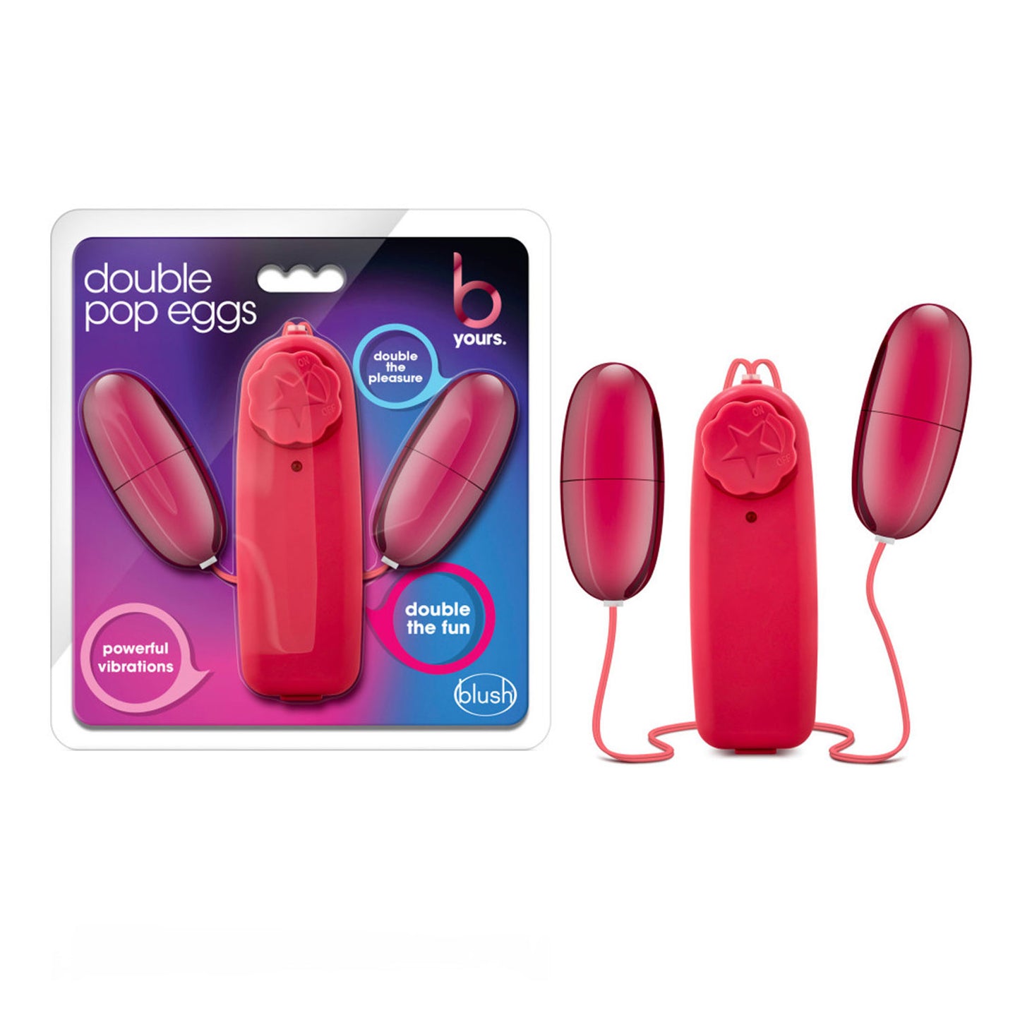 B Yours - Double Pop Eggs Vibrator with Controller