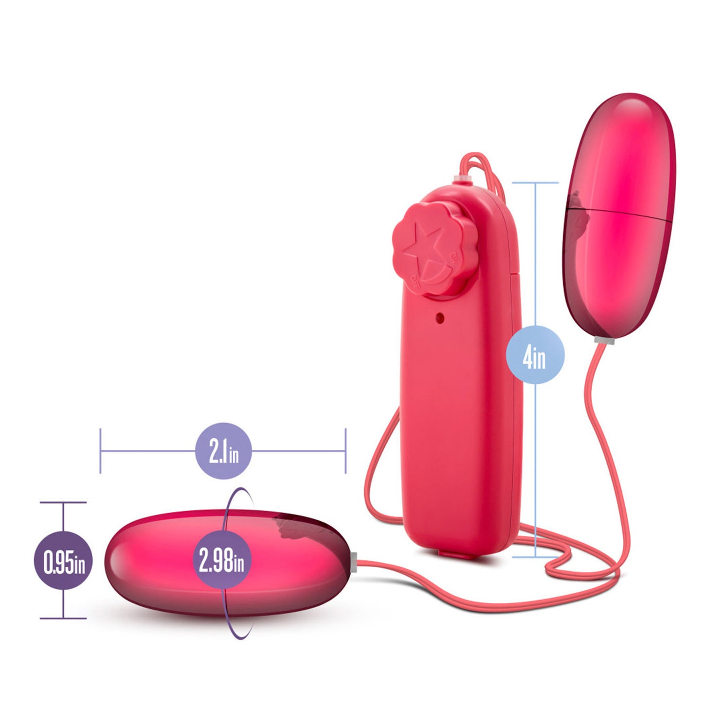 B Yours - Double Pop Eggs Vibrator with Controller