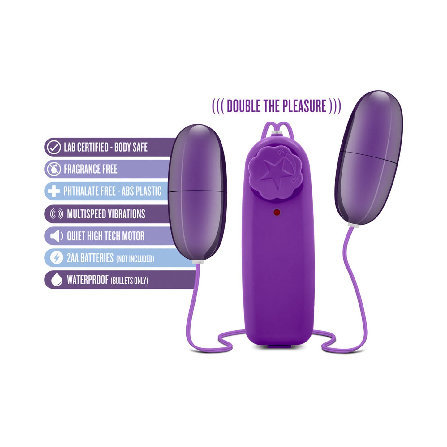 B Yours - Double Pop Eggs Vibrator with Controller