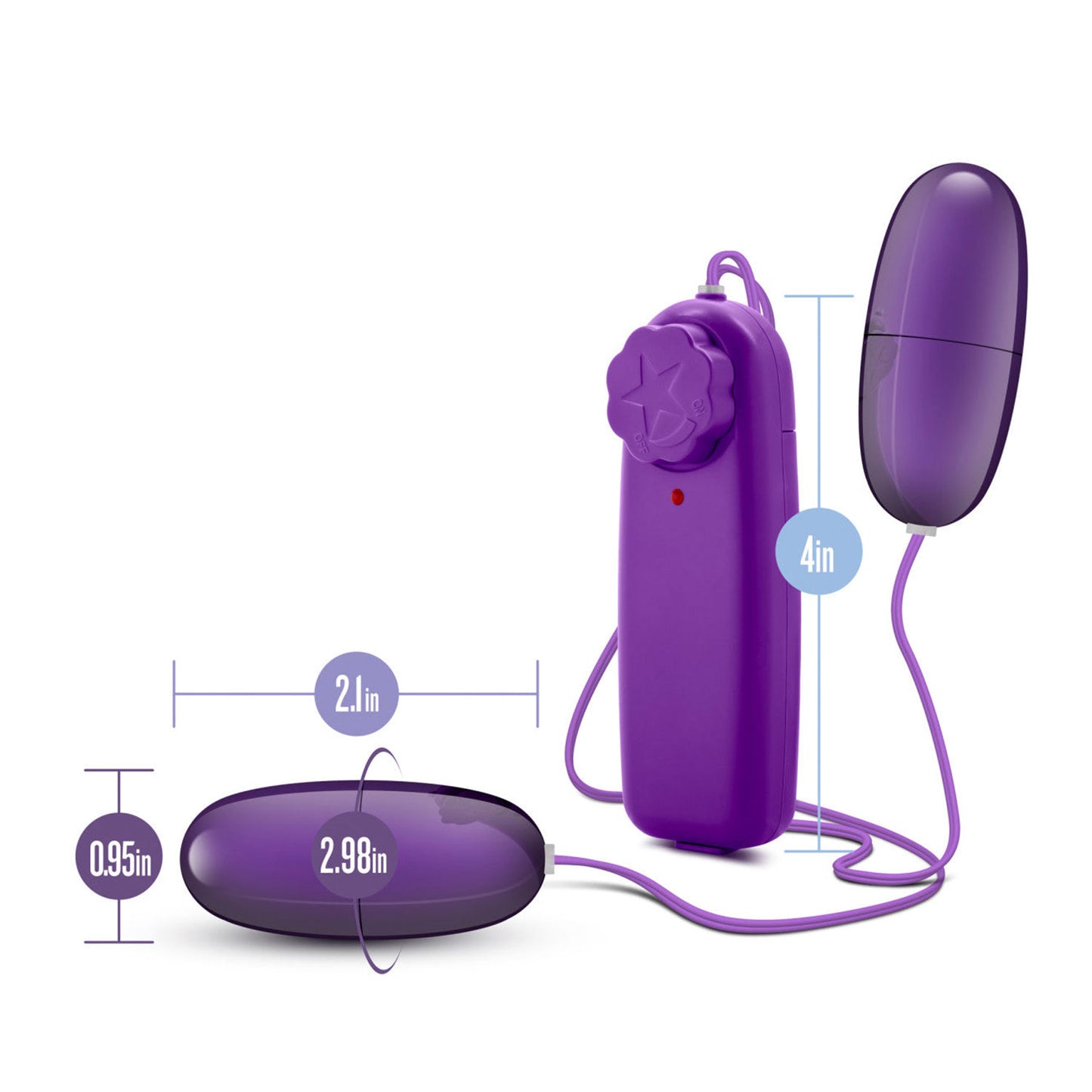 B Yours - Double Pop Eggs Vibrator with Controller