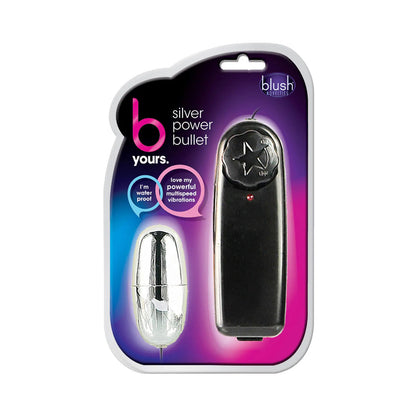 B Yours - Silver Power Bullet Vibrator with Controller