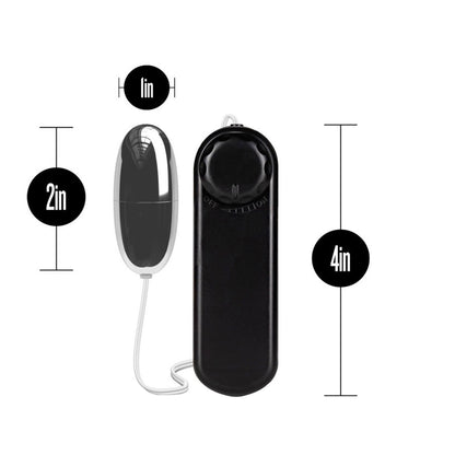 B Yours - Silver Power Bullet Vibrator with Controller