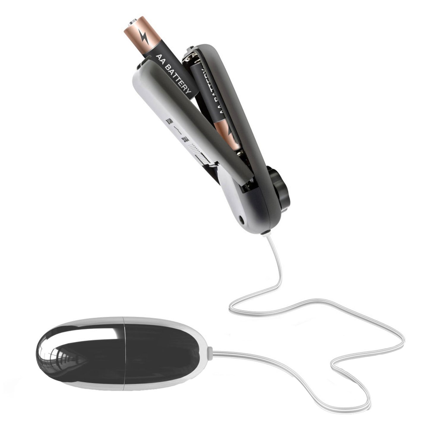 B Yours - Silver Power Bullet Vibrator with Controller