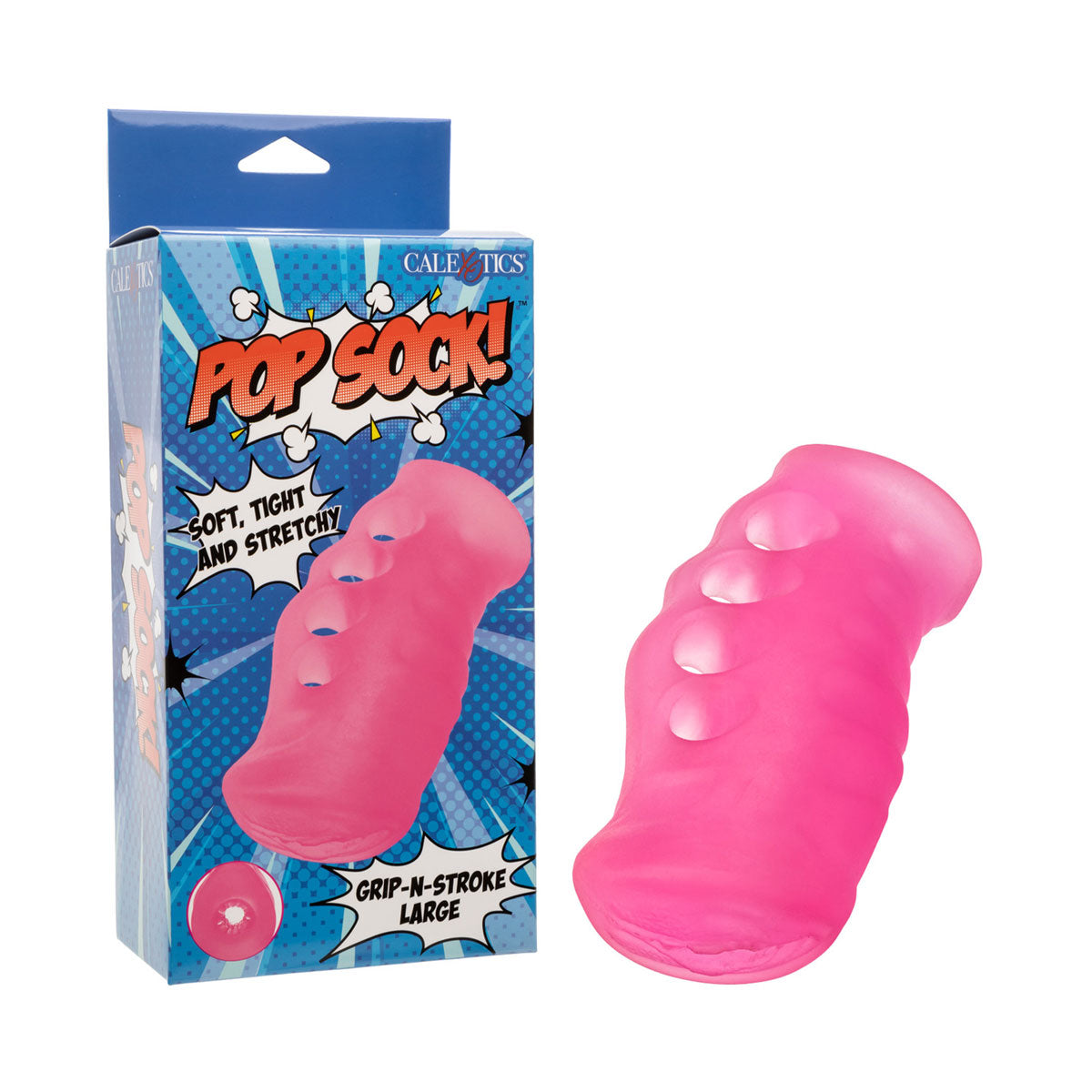 Calexotics - Pop Sock Grip-N-Stroke Male Stroker Large Pink