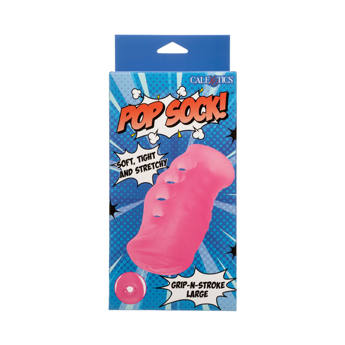 Calexotics - Pop Sock Grip-N-Stroke Male Stroker Large Pink