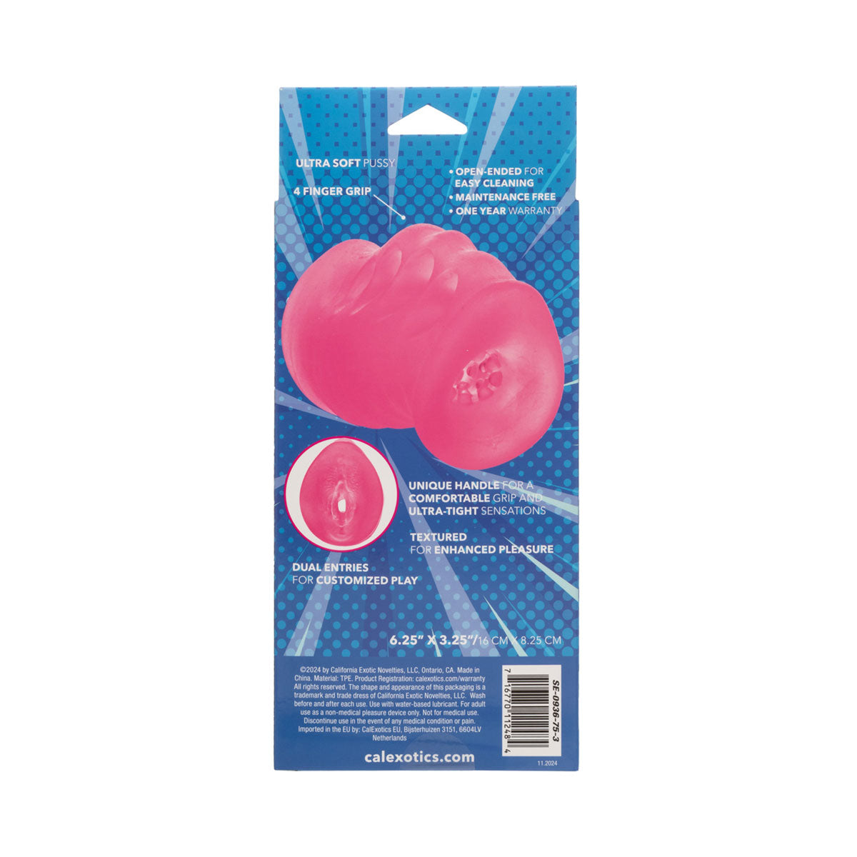 Calexotics - Pop Sock Grip-N-Stroke Male Stroker Large Pink