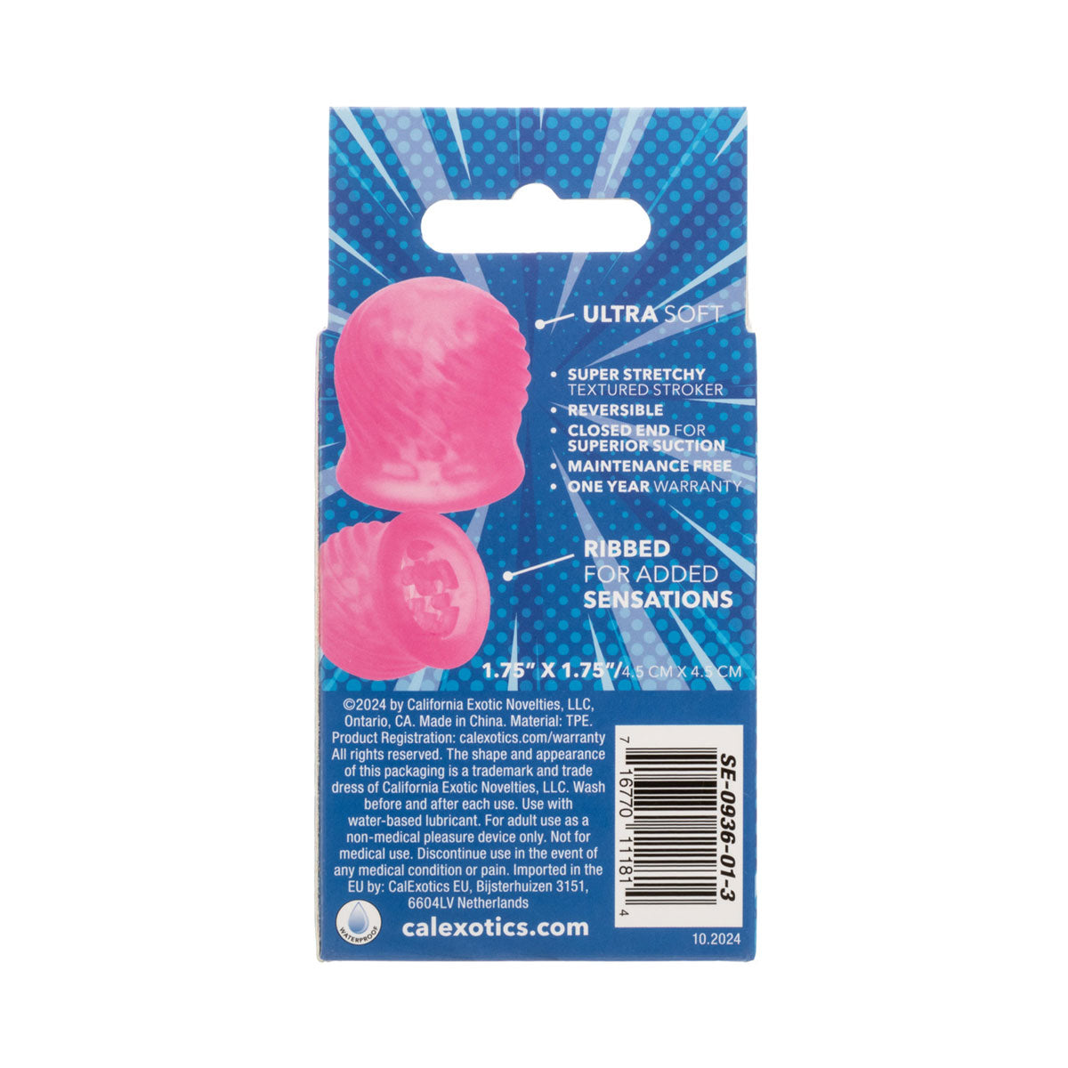 Calexotics - Pop Sock Tickler Reversible Male Stroker Pink
