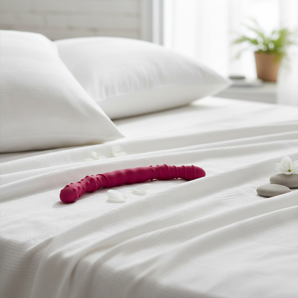 Close-up on white bedding