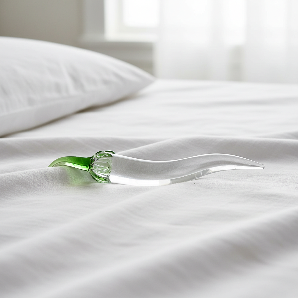 Close-up on white bedding