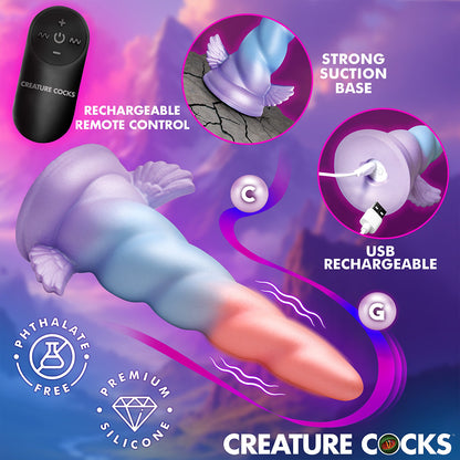 Creature Cocks – Deluxe Dream Rider 7.8” Unicorn Dildo with Remote