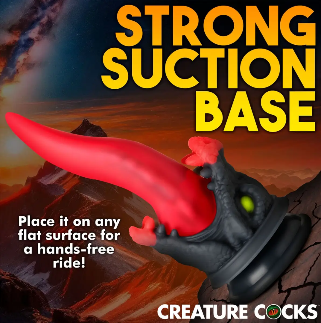 Creature Cocks - Dragon Roar 8.5-inch Silicone Suction Cup Dildo