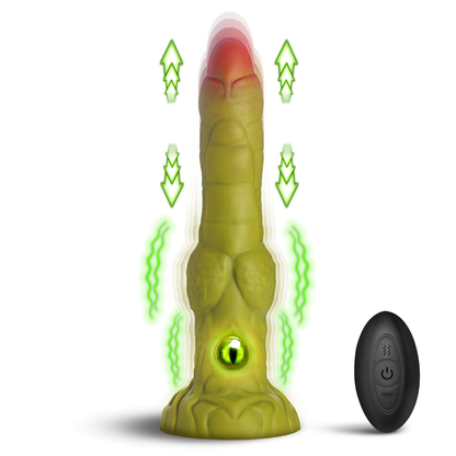 Creature Cocks - Eyegor 9-inch Thrusting and Vibrating Silicone Dildo