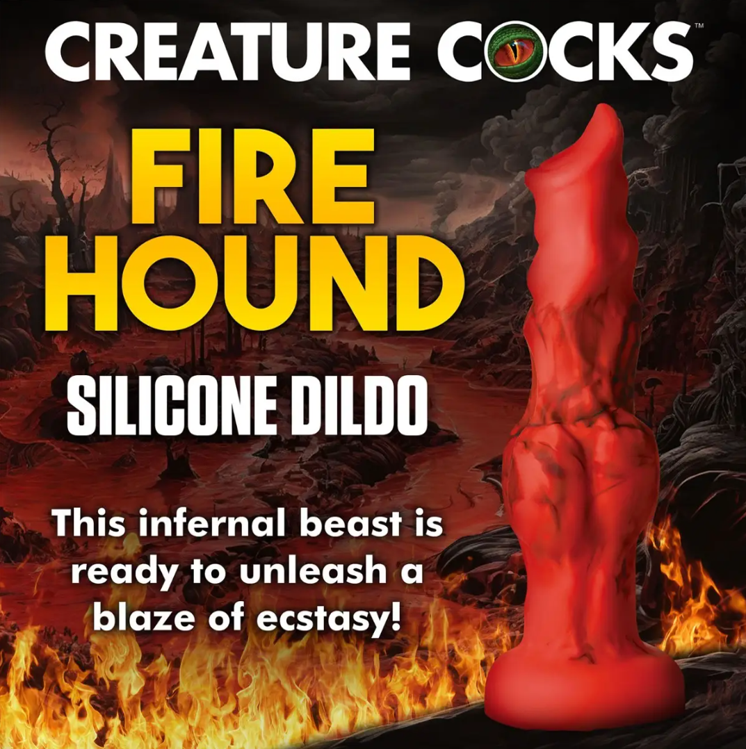 Creature Cocks – Fire Hound 6.75” Silicone Dildo