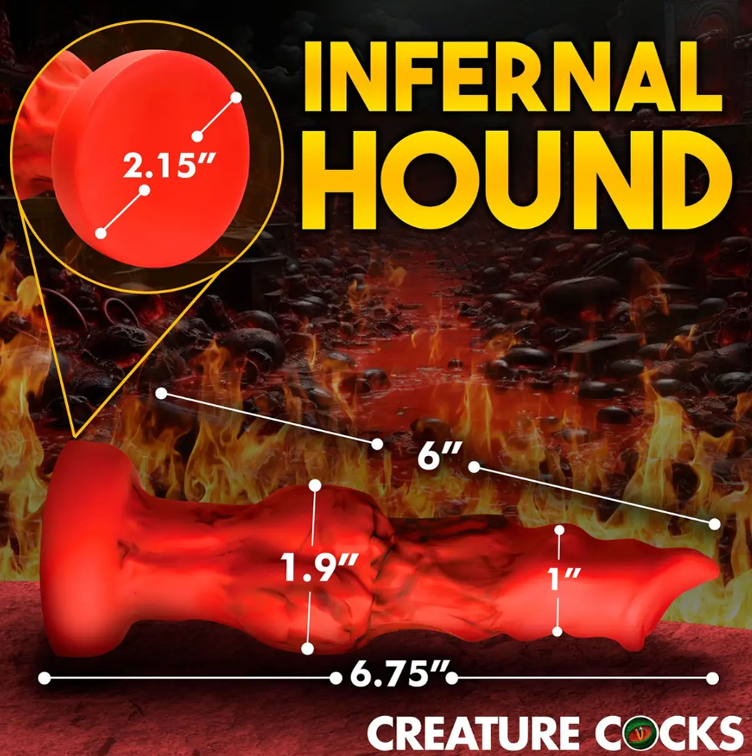 Creature Cocks – Fire Hound 6.75” Silicone Dildo