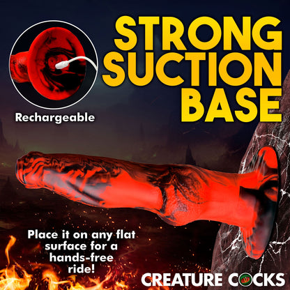 Creature Cocks - Hell-Wolf Thrusting and Vibrating 8.7-inch Rechargeable Silicone Dildo with Remote Control