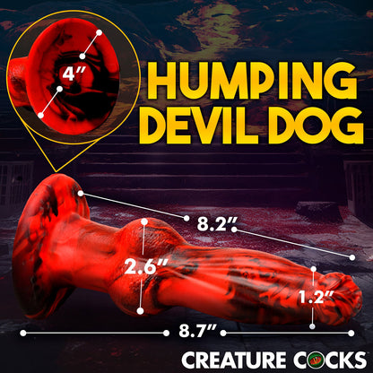 Creature Cocks - Hell-Wolf Thrusting and Vibrating 8.7-inch Rechargeable Silicone Dildo with Remote Control