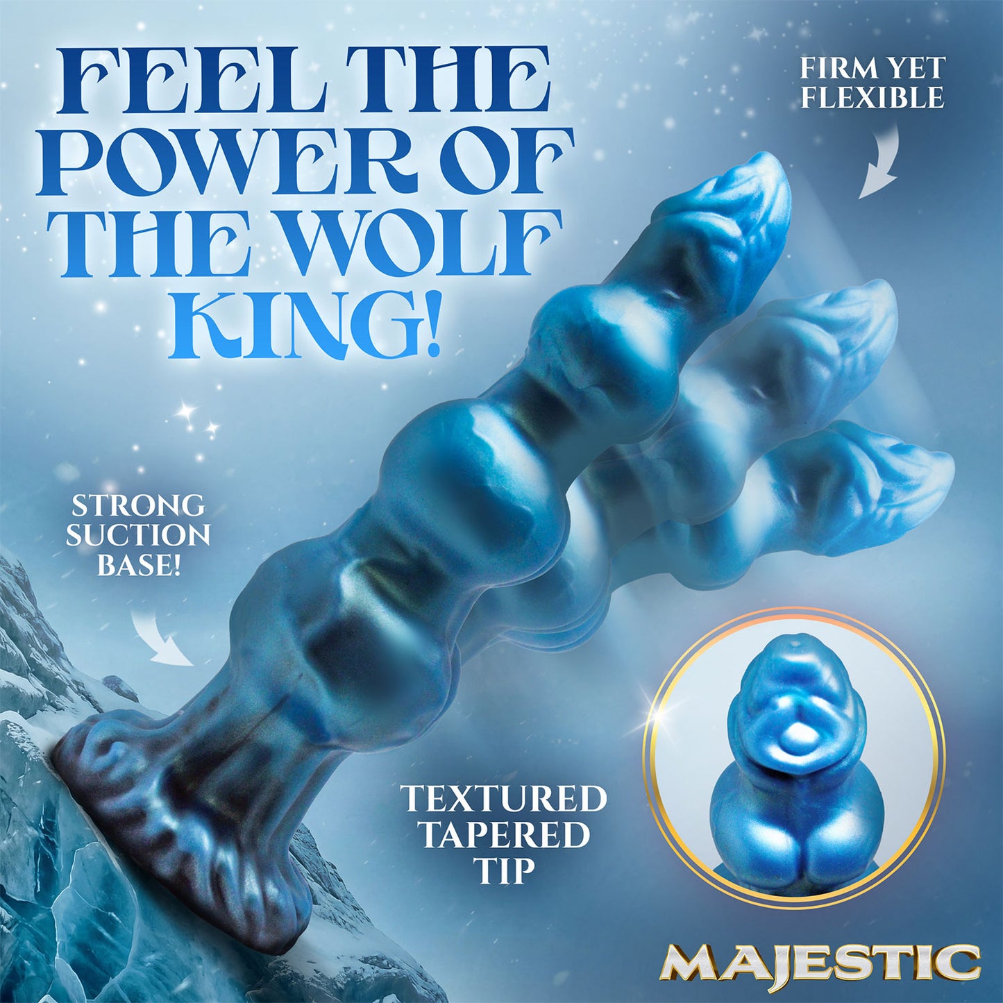 Creature Cocks - Majestic Auren Wolf King 8.6-inch Silicone Dildo