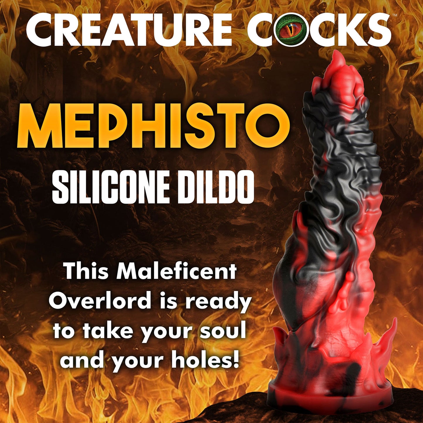 Creature Cocks - Mephisto 7.3 inches Silicone Suction Cup Dildo