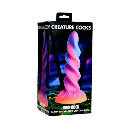 Creature Cocks - Moon Rider Unicorn Glow in the Dark Suction Cup Dildo