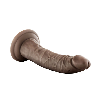 Dr. Skin - Glide 7.5-inch Realistic Cock Self Lubricating Suction Cup Harness Compatible Dildo Chocolate