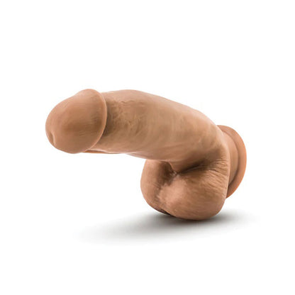 Dr. Skin - Dr. Samuel 7-inch Silicone Suction Cup Dildo with Balls Mocha