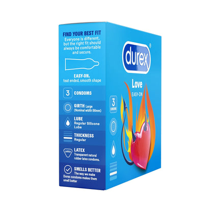 Durex - Love Easy On 3pcs Condoms