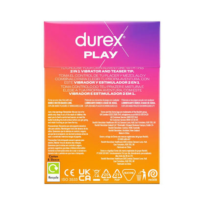 Durex - Play 2in1 Vibrator and Teaser Tip Clitoral and G-spot Stimulation