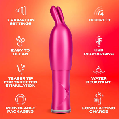 Durex - Play 2in1 Vibrator and Teaser Tip Clitoral and G-spot Stimulation