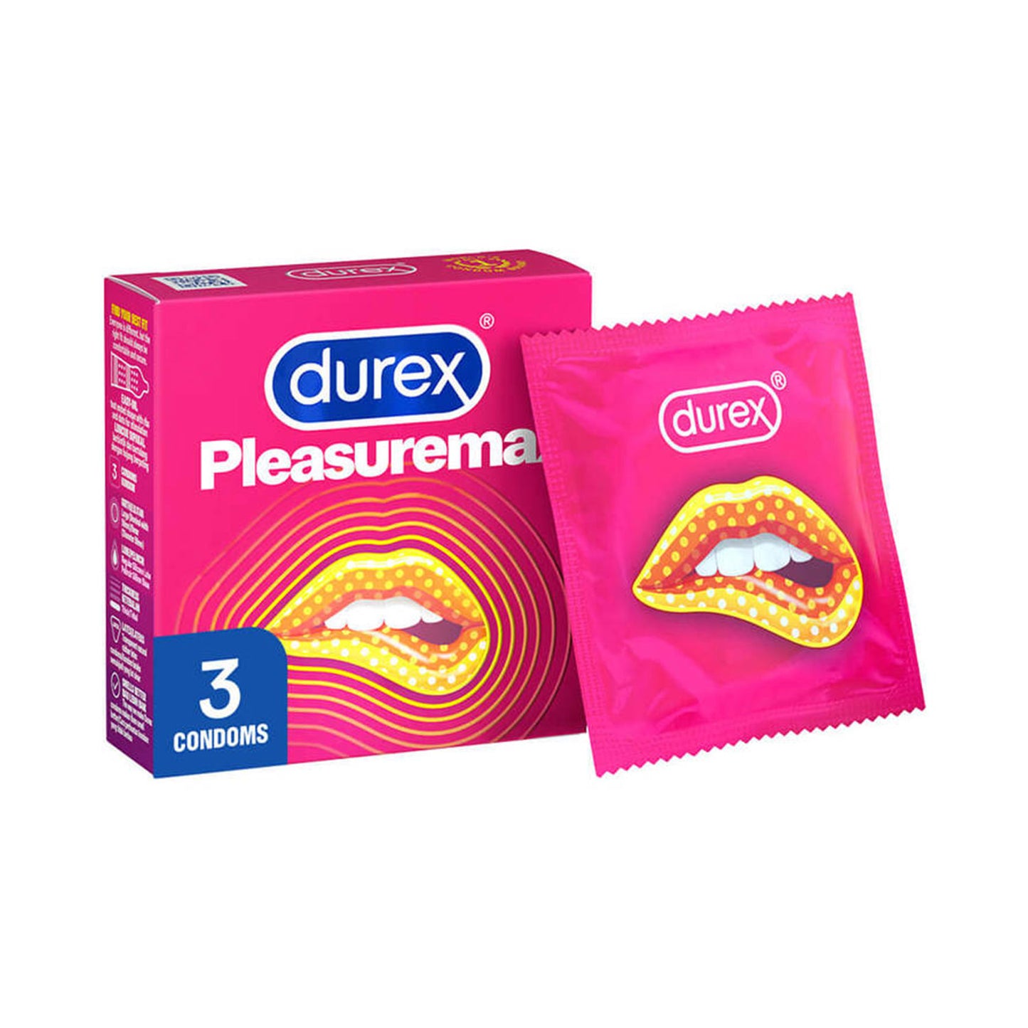 Durex - Pleasuremax with Dots and Ribs 3 pcs Condoms