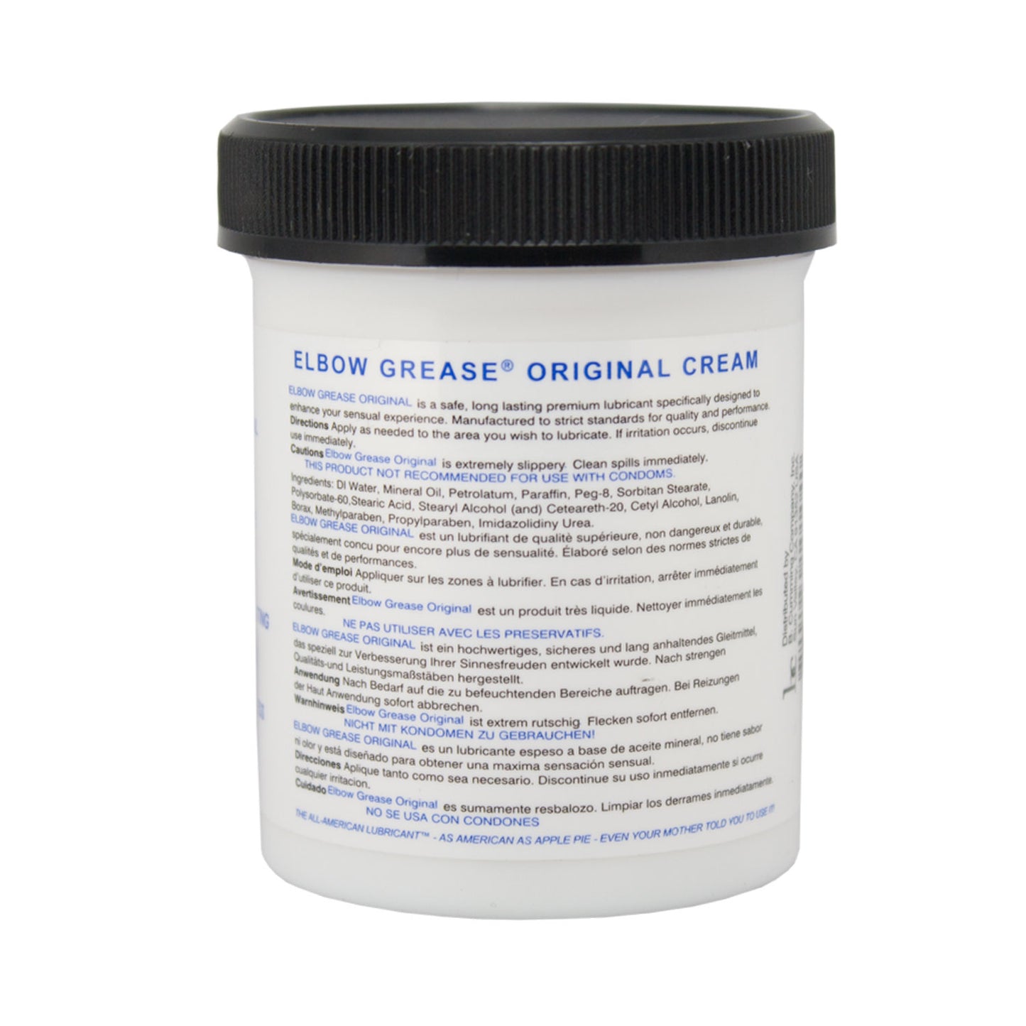 Elbow Grease - Original Massage Cream Mineral Oil-based Lubricant 4 oz