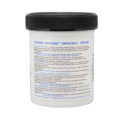 Elbow Grease - Original Massage Cream Mineral Oil-based Lubricant 4 oz