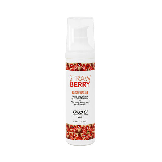 Exsens - Warming Intimate Massage Oil Strawberry 50ml