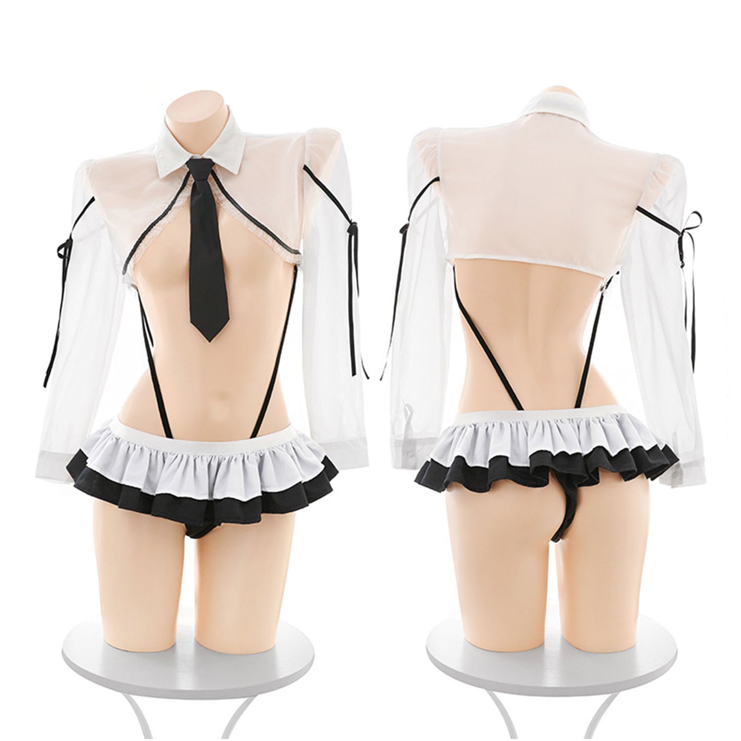 Fee Et Moi - Tempting Secretary Ruffled Fantasy Set