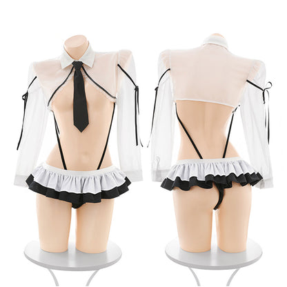 Fee Et Moi - Tempting Secretary Ruffled Fantasy Set