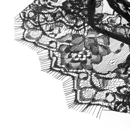 Fee Et Moi - Sheer Lace Bow Sexy Panty Black