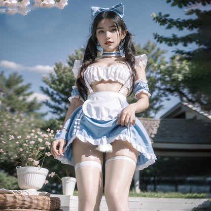 Fee Et Moi - Enchanting Alice Maid Lingerie Set One Size