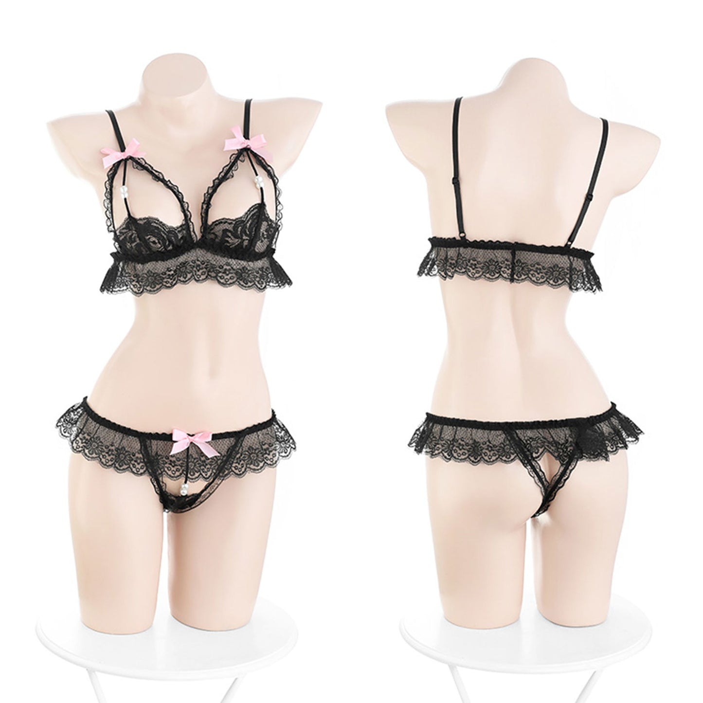 Fee Et Moi - Two-piece Bralette Set Black One Size