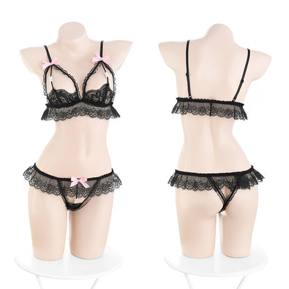 Fee Et Moi - Two-piece Bralette Set Black One Size