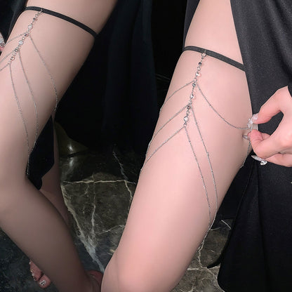 Fee Et Moi - Crystal Layer Thigh Chain
