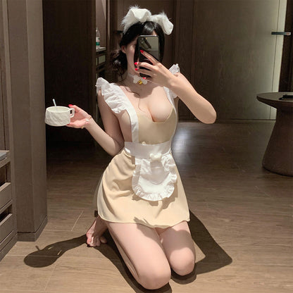 Fee Et Moi - Sweetheart Backless Apron Dress Maid Costume
