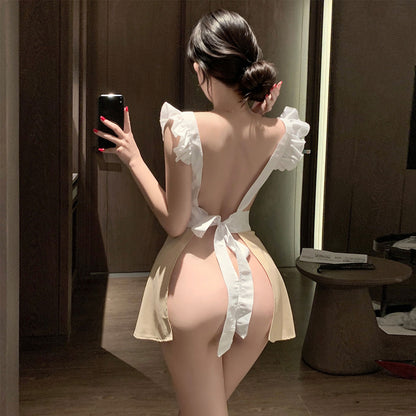 Fee Et Moi - Sweetheart Backless Apron Dress Maid Costume