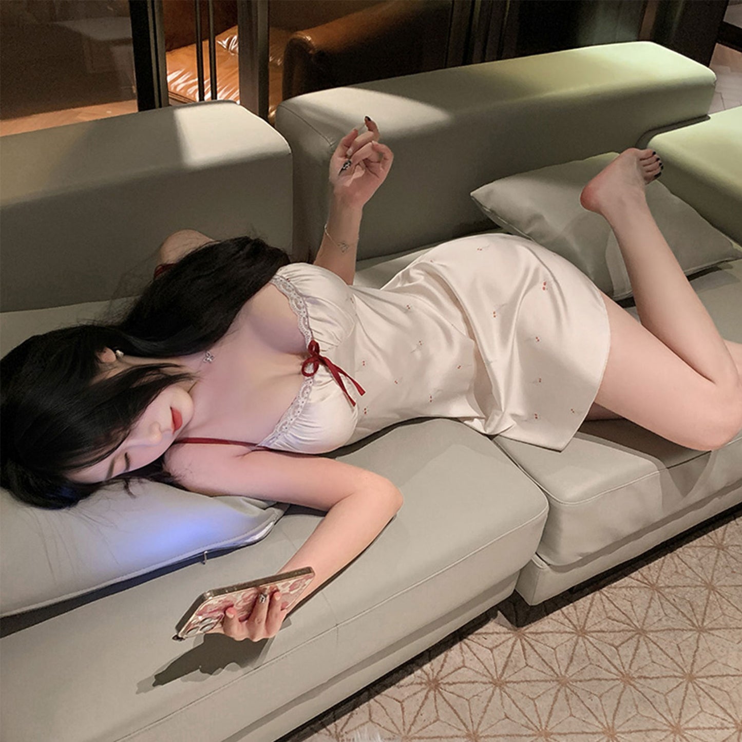 Fee Et Moi - Sweet Desire Floral Nightdress Padded