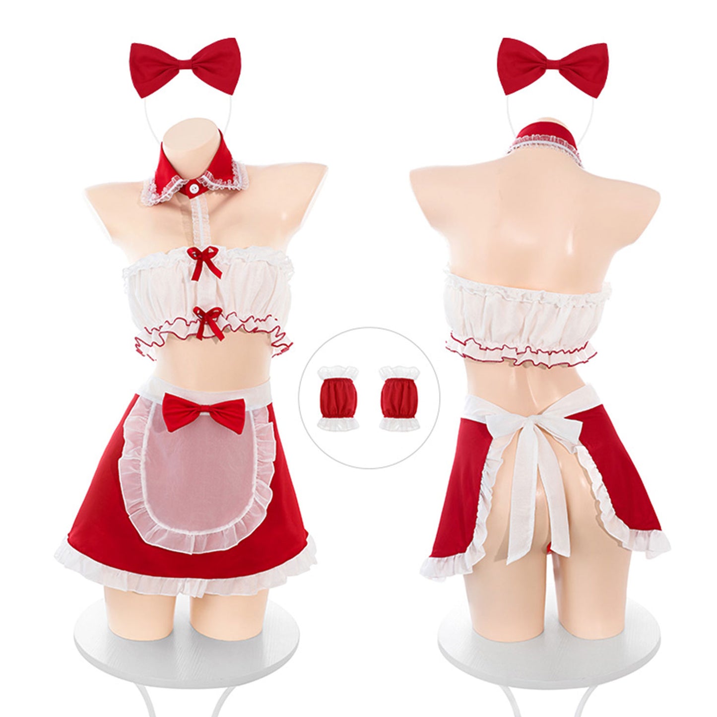 Fee Et Moi - Naughty Santa Maid Apron Christmas Lingerie Set