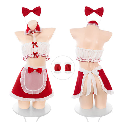 Fee Et Moi - Naughty Santa Maid Apron Christmas Lingerie Set